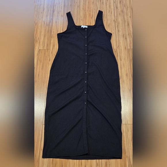 NWOT Fourteenth Place Black Button-Down Dress - Picture 1 of 8